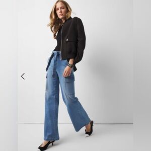 White House Black Market Extra High-Rise Wide Leg Everyday Soft Jeans - NWT